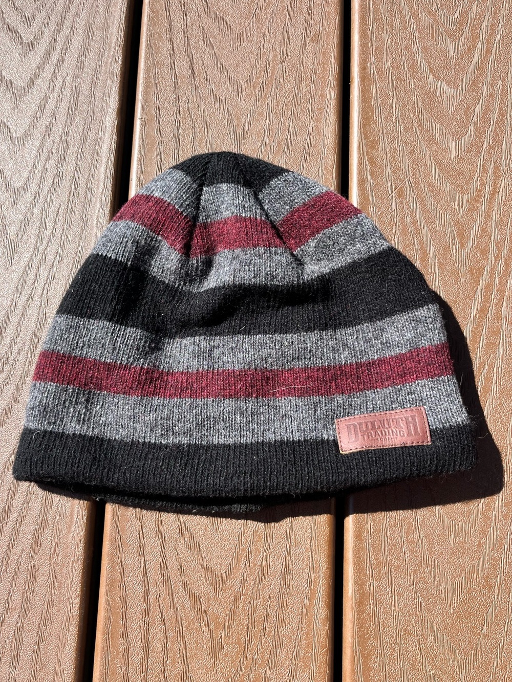 Duluth Trading Co Striped Beanie